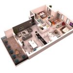 Denah-Rumah-Sederhana-3-Kamar-dengan-Meja-Kursi-di-Teras