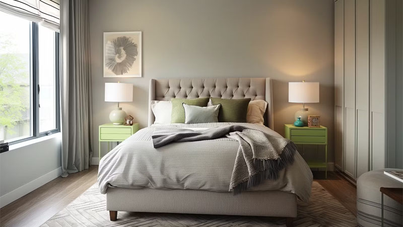 kamar tidur minimalis modern Calm and Cozy