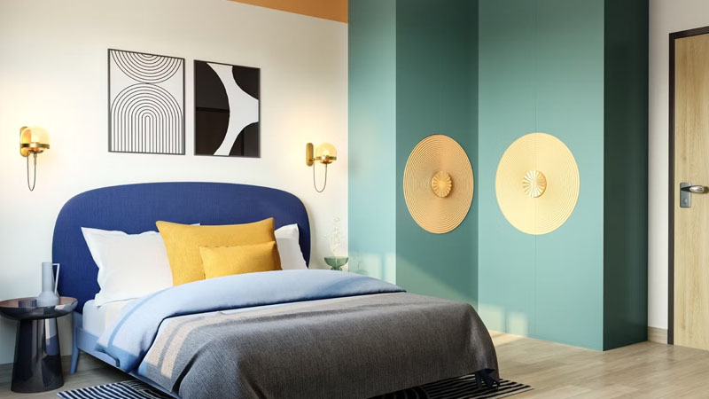 kamar tidur minimalis modern Gaya Vintage Modern