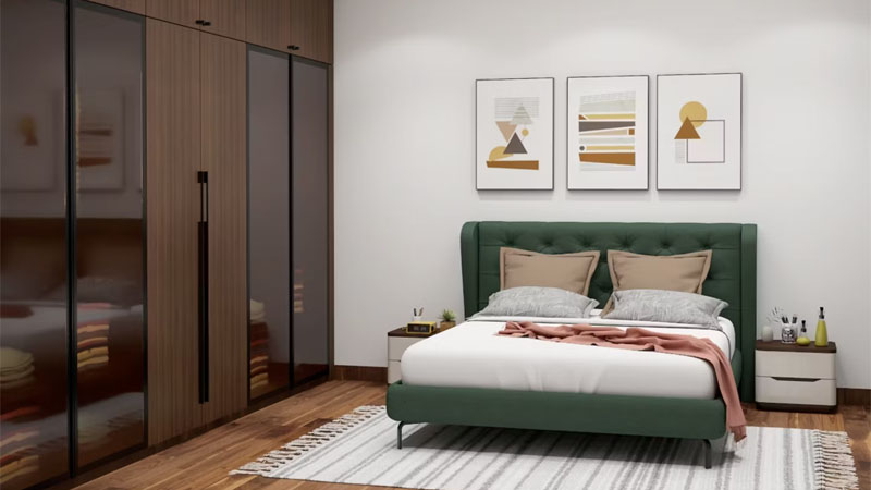 kamar tidur minimalis modern Nuansa Artistik