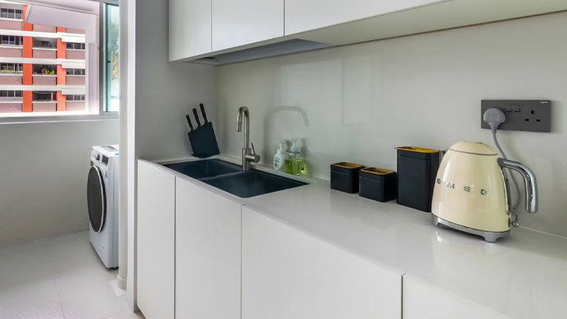 wastafel dapur Dua Lubang