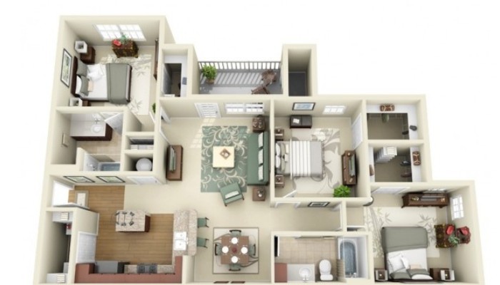 Denah Rumah Minimalis 3 Kamar