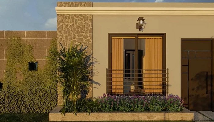 Desain Rumah 6x12 Tanpa Garasi Model 2 Lantai