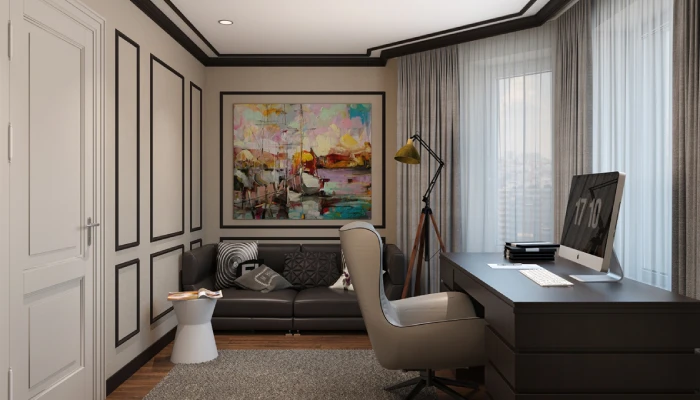 Ruang Kerja Desain Interior Klasik