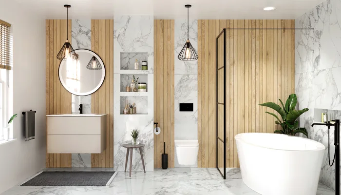 Kamar Mandi Desain Interior Skandinavia
