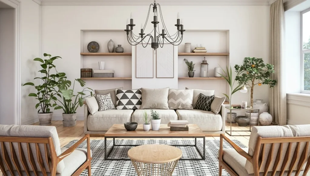 inspirasi Ruang Tamu Desain Interior Skandinavia