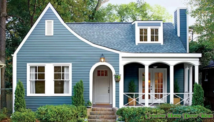 Warna Cat Luar Rumah sejuk Biru Pastel