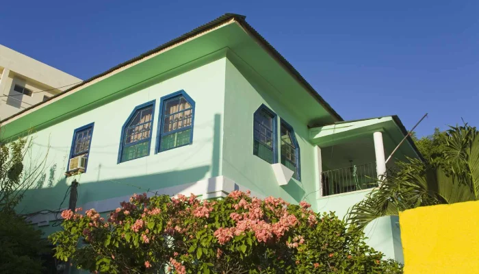 Warna Cat Luar Rumah Hijau Mint
