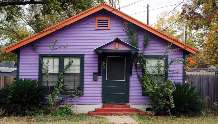 Warna Cat Luar Rumah Sejuk Lavender
