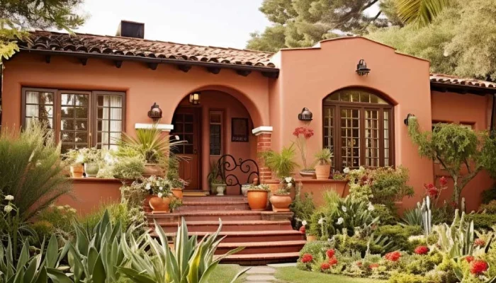 Warna Cat Luar Rumah sejuk Terracotta