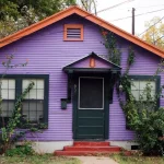 desain Warna Cat Luar Rumah Lavender