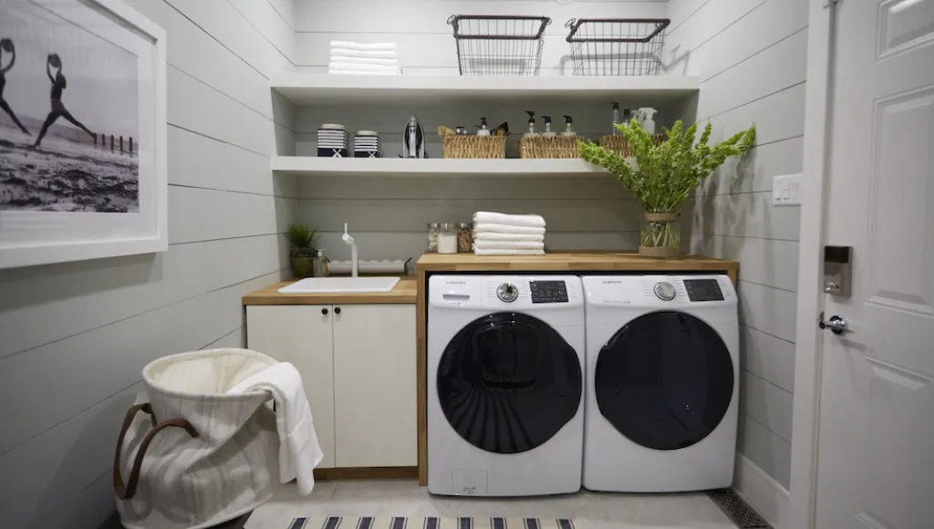 desain sempit ruang laundry minimalis