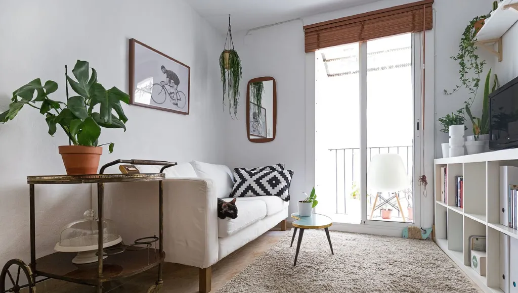 dekorasi ruang tamu kecil minimalist modern