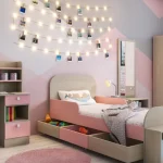 desain kamar tidur anak perempuan modern