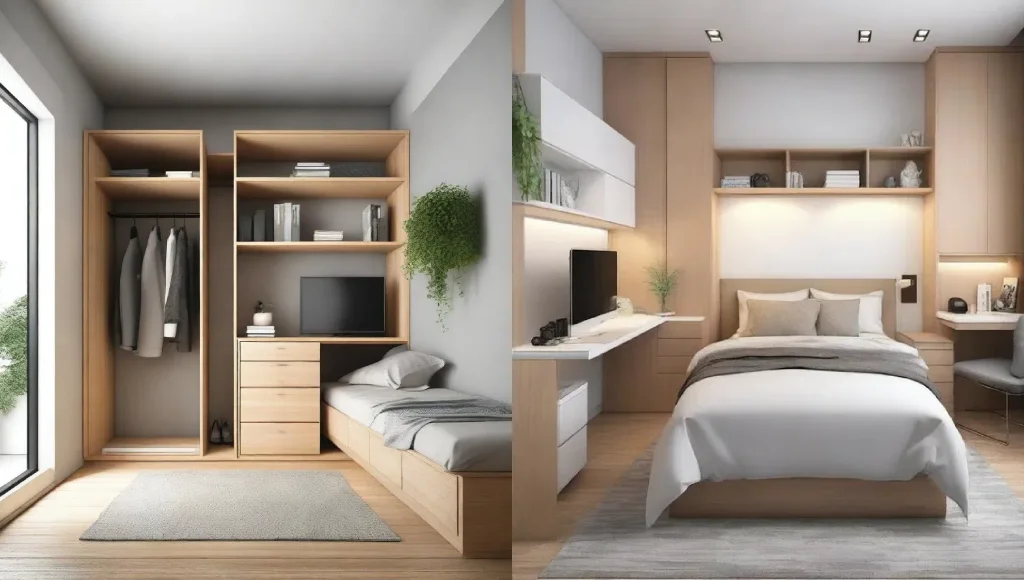 desain kamar tidur minimalis ukuran 3x3
