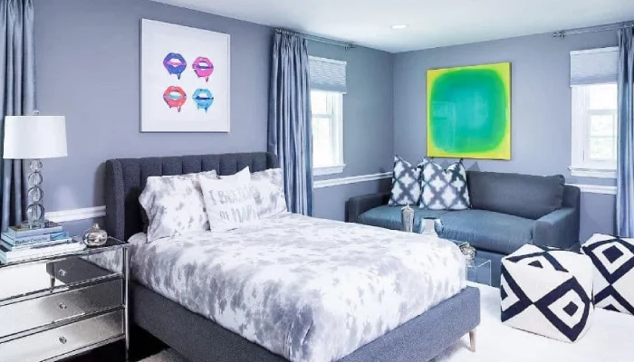 lukisan kamar tidur minimalist