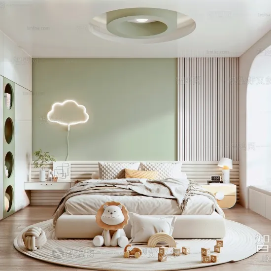 model plafon kamar anak perempuan minimalist