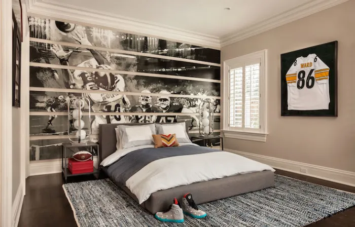 kamar set anak laki minimalis baseball
