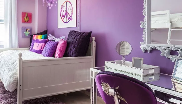 warna cat Lavender kamar anak perempuan