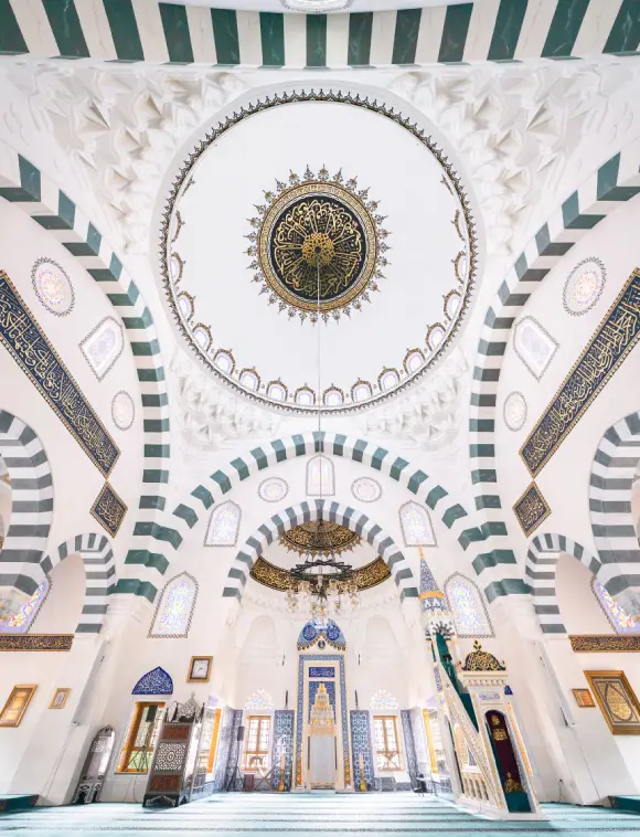 interior masjid modern terbaik keren