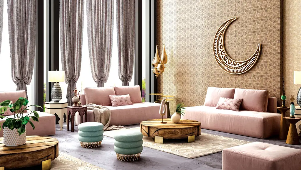 dekorasi ruang tamu ramadhan modern classic