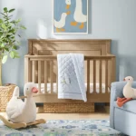 desain kamar bayi laki laki minimalist modern blue aman