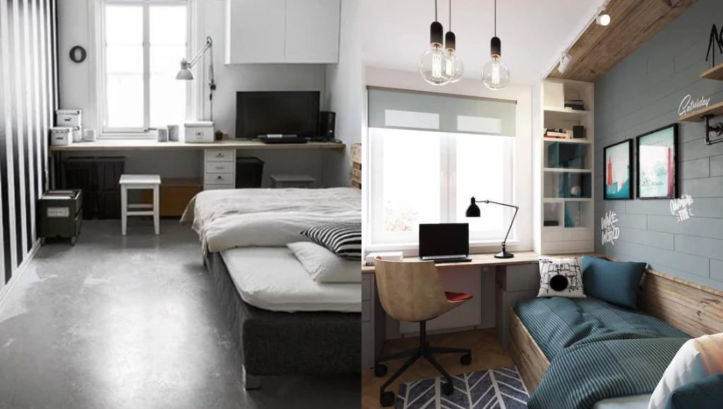 desain kamar tidur minimalis 2x3 minimalist modern elegan