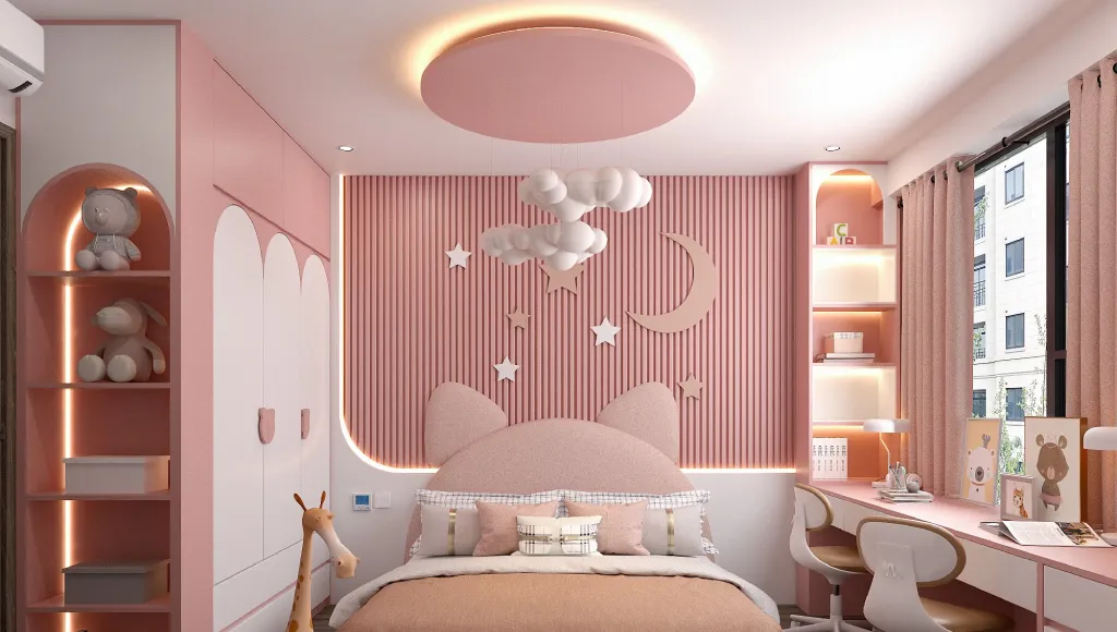 foto model plafon kamar anak perempuan