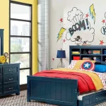 kamar set anak laki minimalis avenger modern