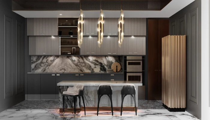 dapur minimalis modern mewah luxury