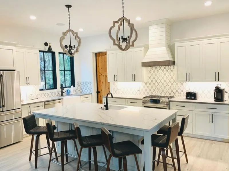 dapur minimalis warna cat Putih Bersih