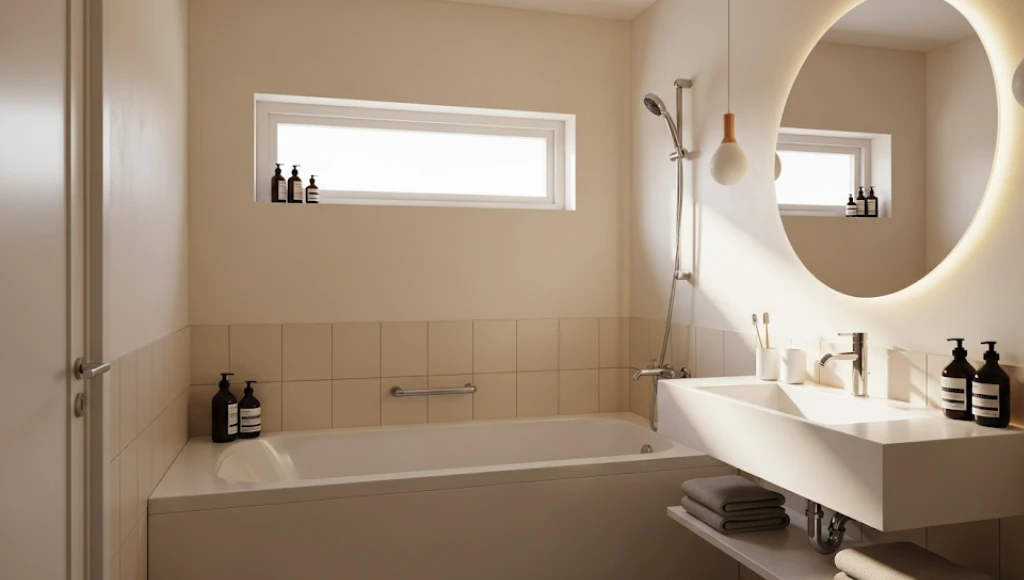 desain kamar mandi minimalis modern 2x3