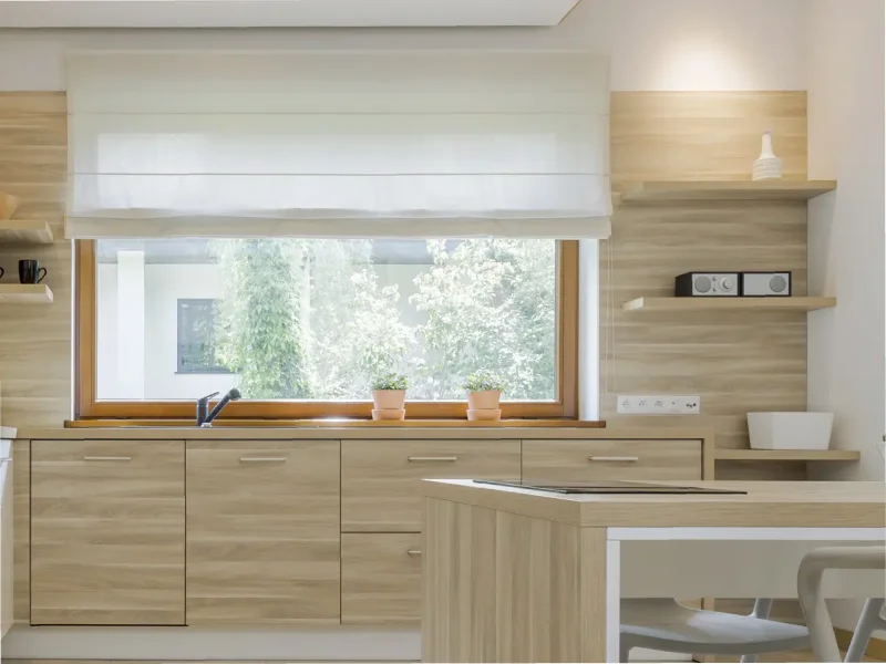 jendela dapur minimalist hangat