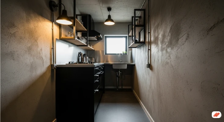 Dapur 3x2 Meter Modern Industrial