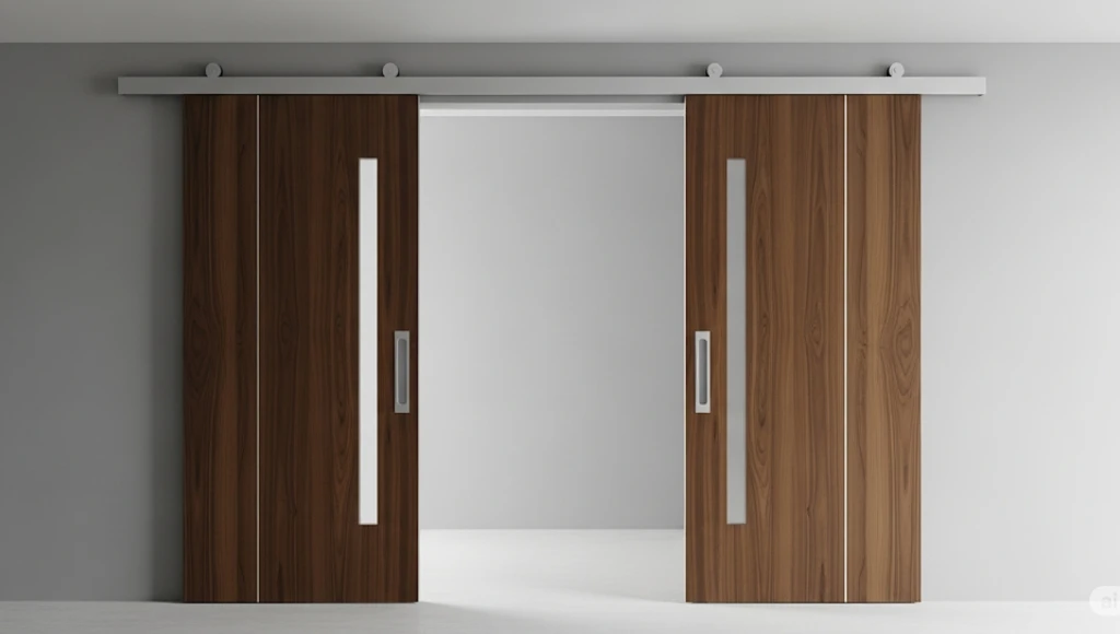 model-pintu-rumah-minimalis-2-pintu-terbaru-Geser-Kayu-Modern-1