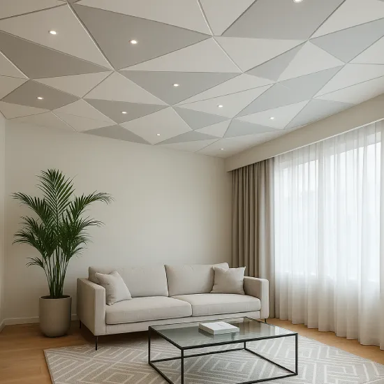 Plafon Geometri Modern