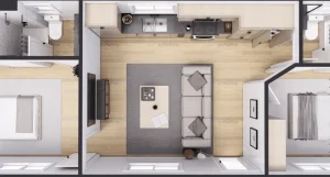 denah rumah minimalis 2 kamar tidur rumah indonesia