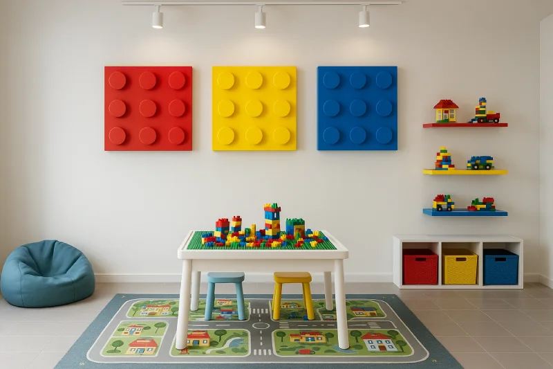 Ruang bermain anak minimalis Dunia Lego