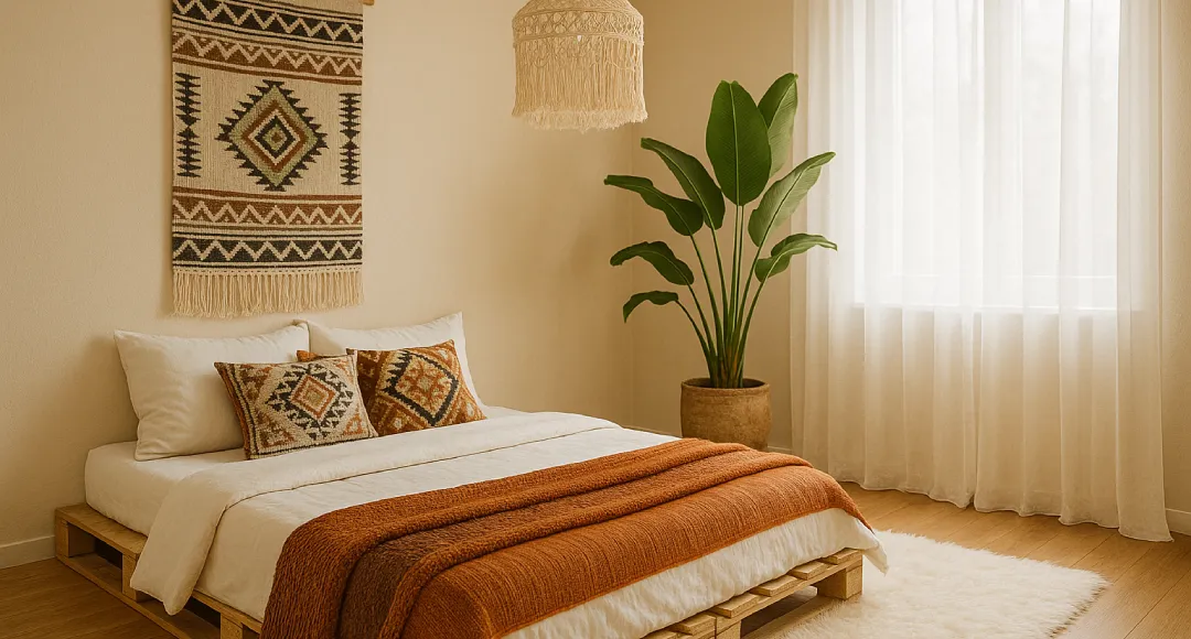 desain kamar tidur aesthetic nuasana warna coklat