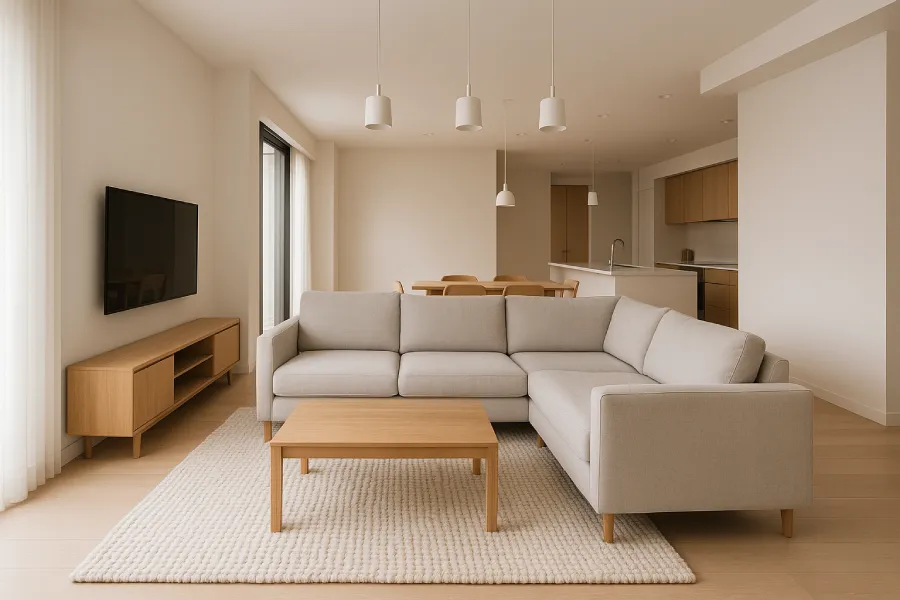 desain ruang keluarga minimalis Open Space Minimalis