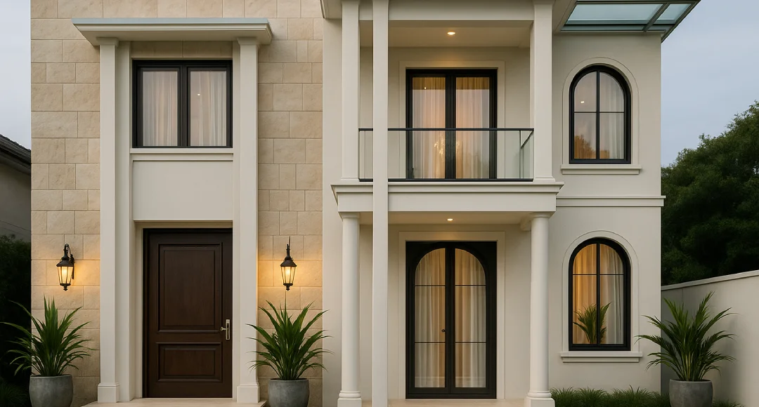 tampilan depan rumah klasik aesthetic