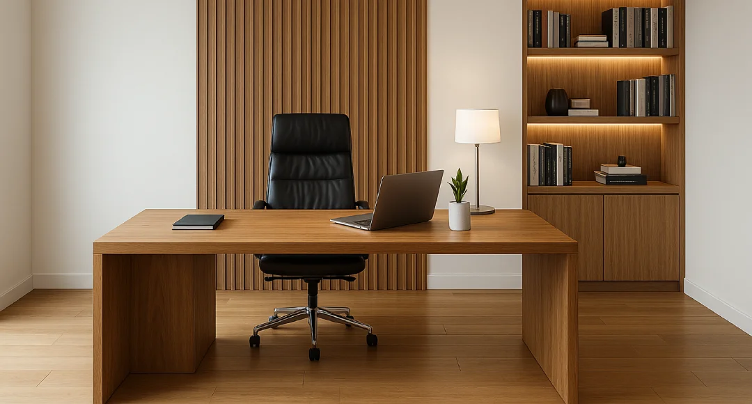 desain ruang kerja direktur minimalis modern