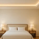 Plafon kamar tidur minimalis sederhana aesthetic