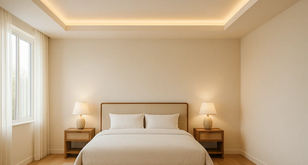 Plafon kamar tidur minimalis sederhana aesthetic