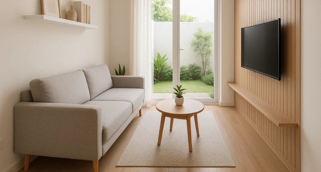 Sofa minimalis untuk ruang tamu kecil dan perumahan subsidi