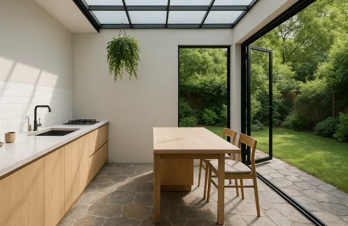 dapur minimalis ukuran 4x6 Dapur + Ruang Makan