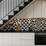 desain dapur minimalis bawah tangga aesthetic