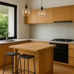 desain dapur minimalis terbuka aesthetic