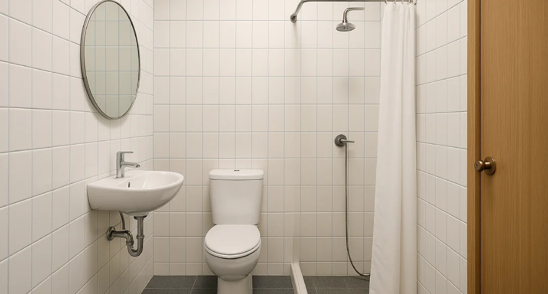 model kamar mandi dan wc sederhana putih