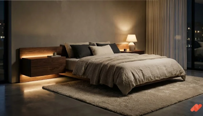 2Desain lampu led kamar tidur